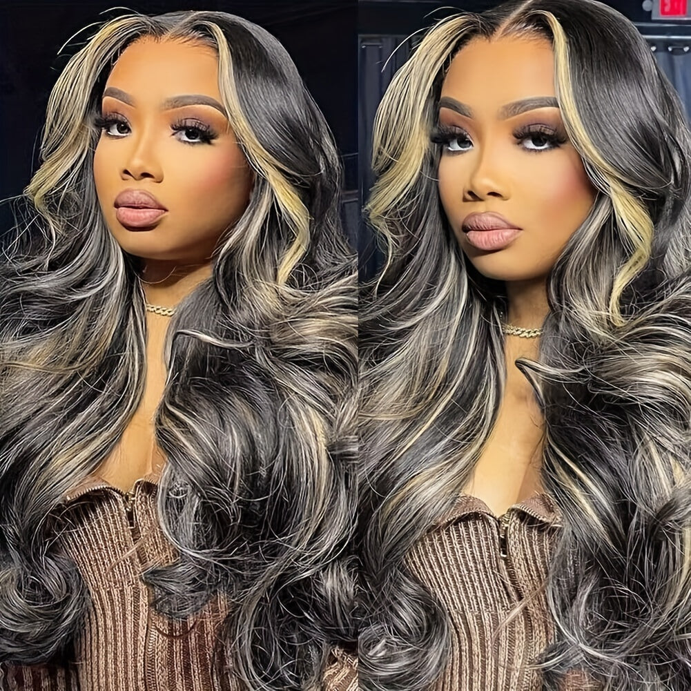 Hot Selling New Styles 13x6 Lace Front Wig Human Hair 1B/27 13x6 HD Body Wave Lace Front Wig For Women Pre-plucked With Baby Hair 180% Density Wig Reusable For Daily Life, Party, Dating, Cosplay 20-34 Inch